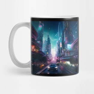 Luminocity: A Futuristic Utopia of Innovation and Harmony Mug